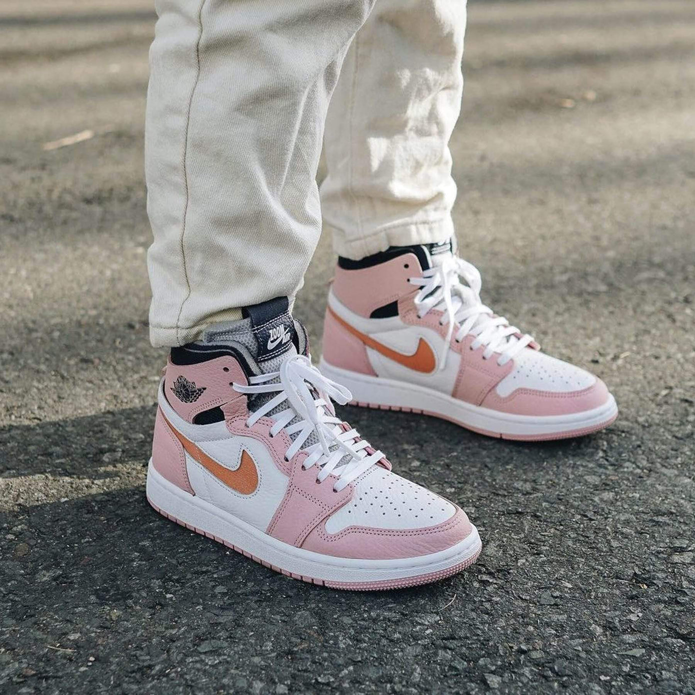 Air Jordan 1 High Zoom Wmns 'Pink Glaze'- Streetwear Fashion - thesclo.com