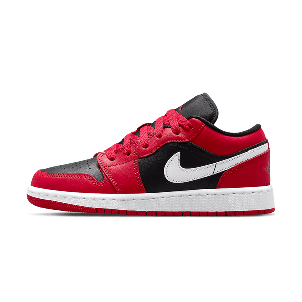 Air Jordan 1 Low GS 'Black Very Berry'- Streetwear Fashion - thesclo.com