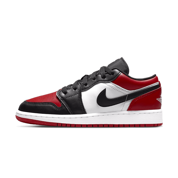 Air Jordan 1 Low GS 'Bred Toe'- Streetwear Fashion - thesclo.com