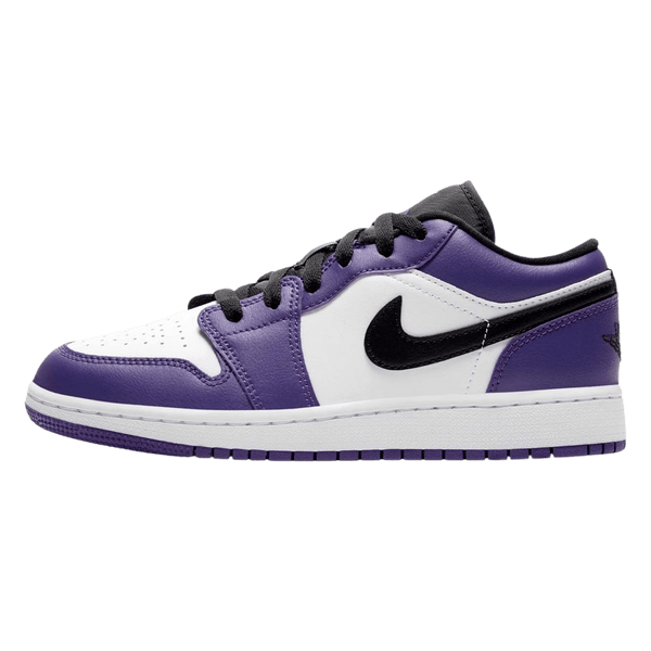 Air Jordan 1 Low GS "Court Purple White"- Streetwear Fashion - thesclo.com