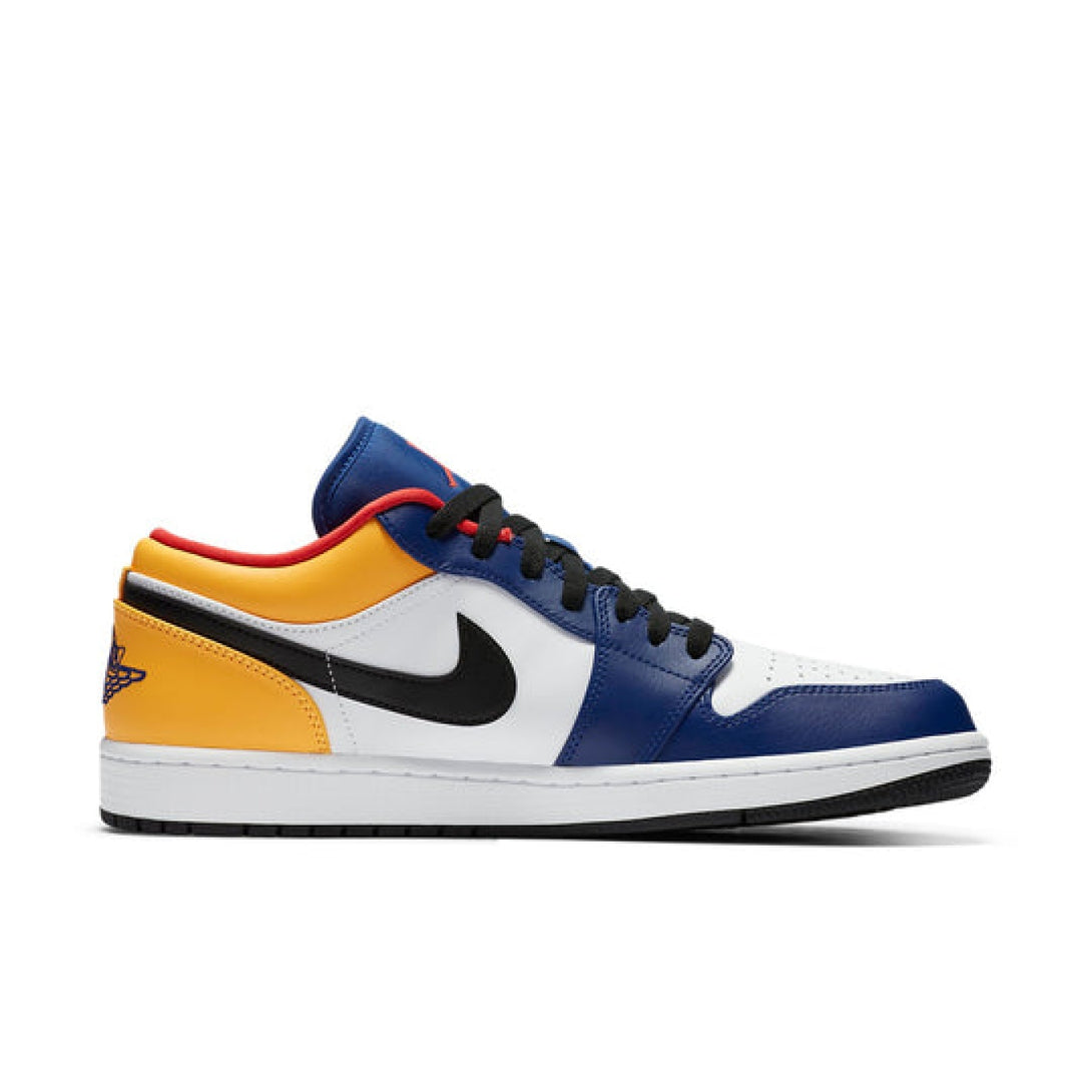 Air Jordan 1 Low 'White Deep Royal Blue' - Streetwear Fashion - thesclo.com