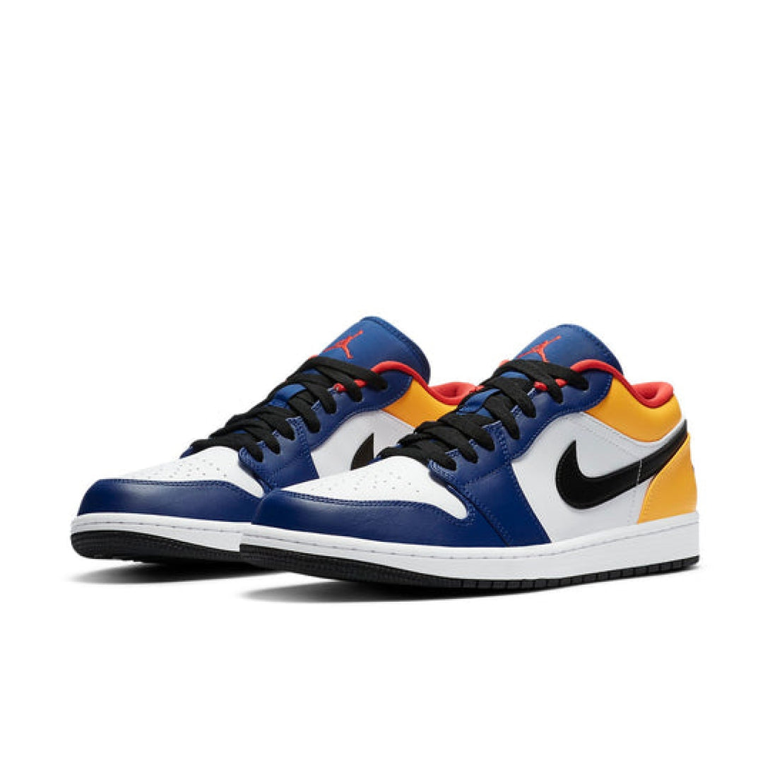 Air Jordan 1 Low 'White Deep Royal Blue' - Streetwear Fashion - thesclo.com