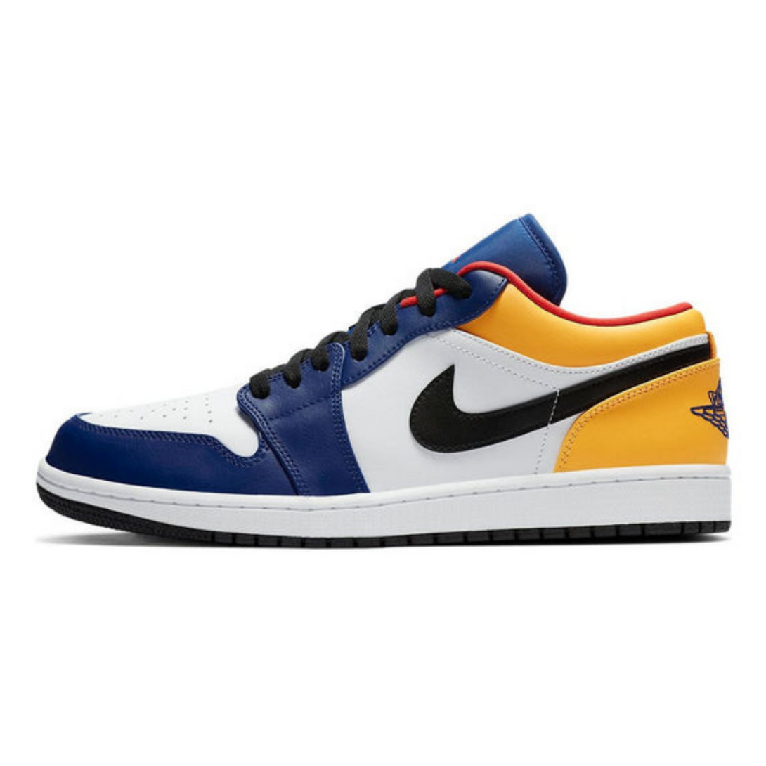 Air Jordan 1 Low 'White Deep Royal Blue' - Streetwear Fashion - thesclo.com