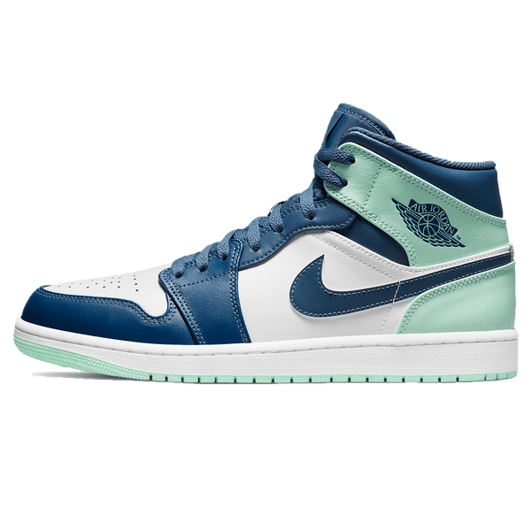 Air Jordan 1 Mid 'Blue Mint'- Streetwear Fashion - thesclo.com