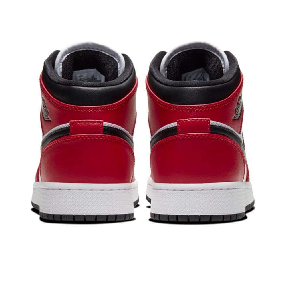 Air Jordan 1 Mid Chicago Black Toe GS- Streetwear Fashion - thesclo.com