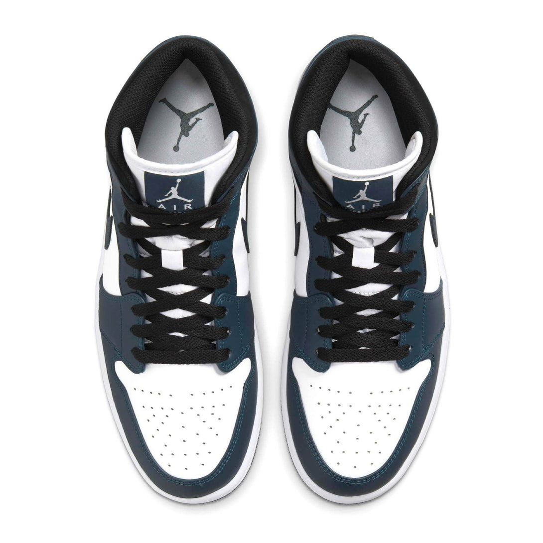 Air Jordan 1 Mid 'Dark Teal'- Streetwear Fashion - thesclo.com
