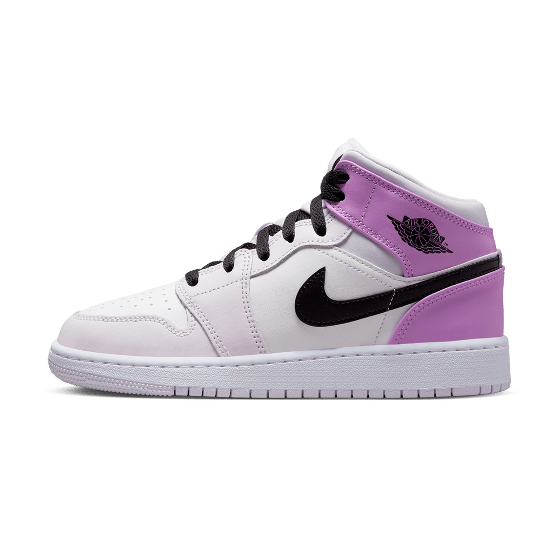 Air Jordan 1 Mid GS 'Barely Grape'- Streetwear Fashion - thesclo.com