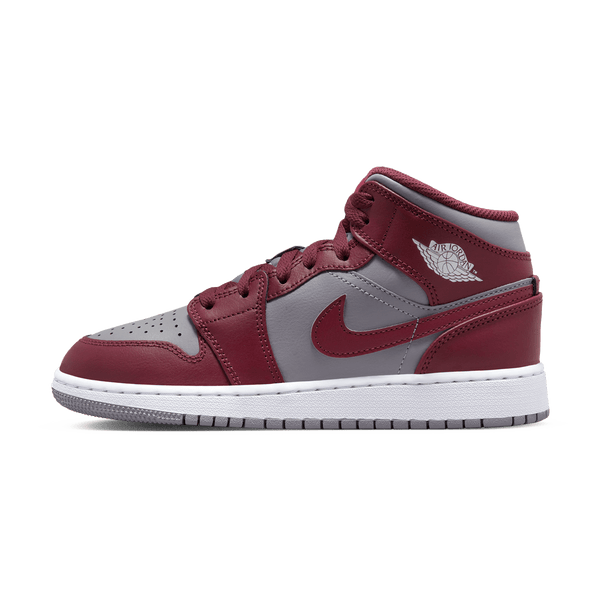 Air Jordan 1 Mid GS 'Cherrywood Red'- Streetwear Fashion - thesclo.com