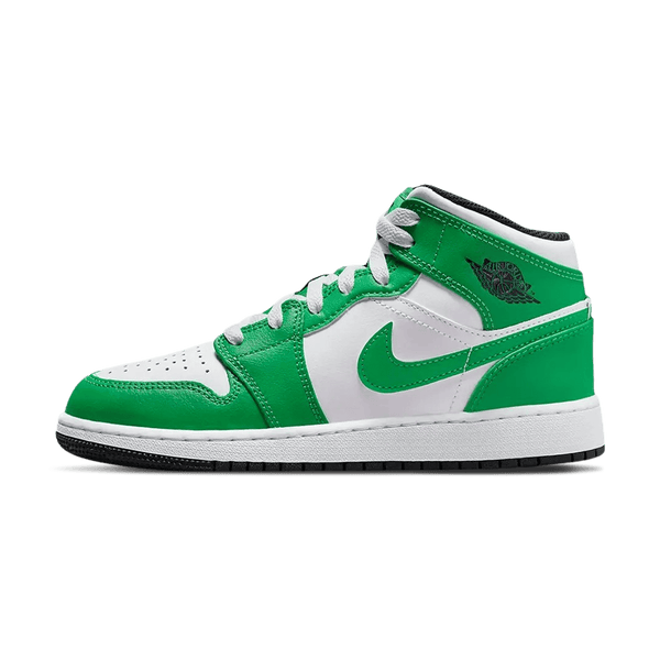 Air Jordan 1 Mid GS 'Lucky Green'- Streetwear Fashion - thesclo.com