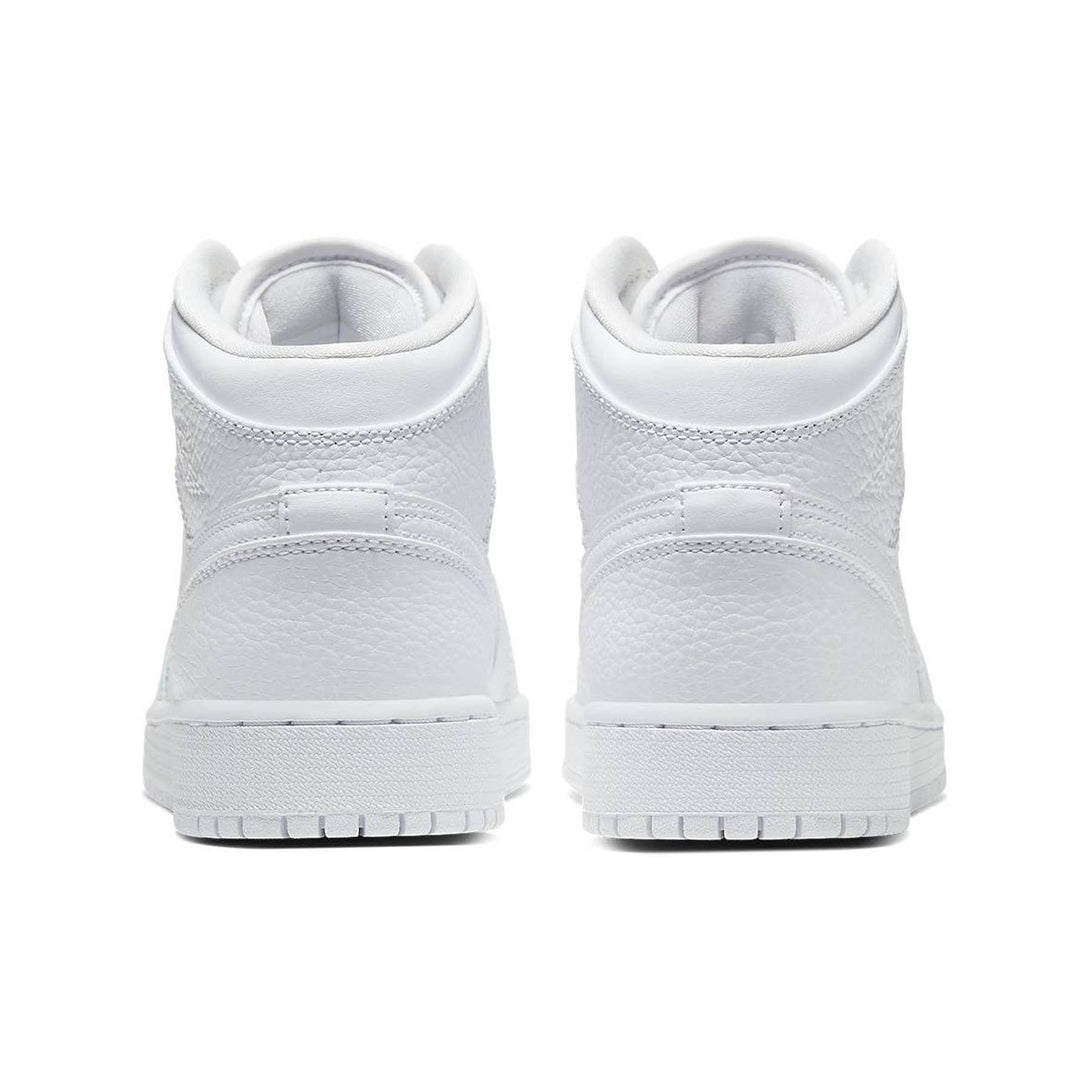 Air Jordan 1 Mid GS 'Triple White'- Streetwear Fashion - thesclo.com