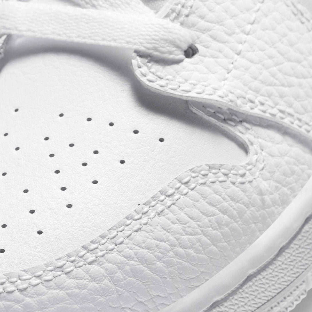 Air Jordan 1 Mid GS 'Triple White'- Streetwear Fashion - thesclo.com