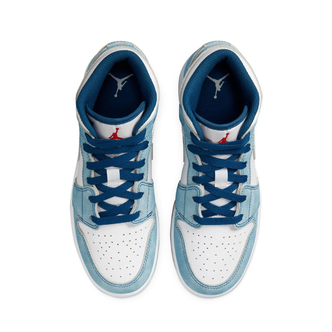 Air Jordan 1 Mid SE GS 'French Blue'- Streetwear Fashion - thesclo.com