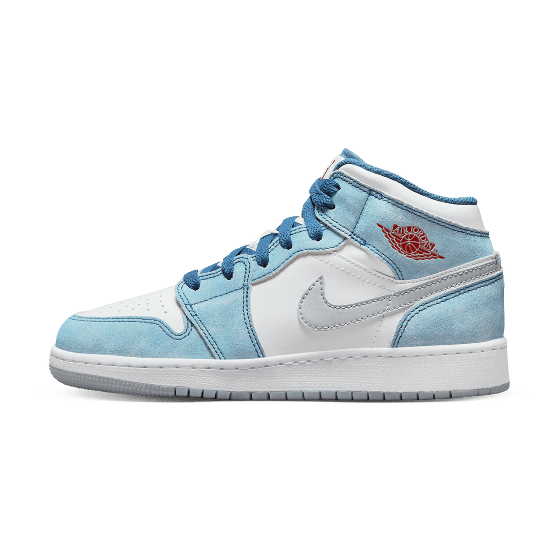 Air Jordan 1 Mid SE GS 'French Blue'- Streetwear Fashion - thesclo.com