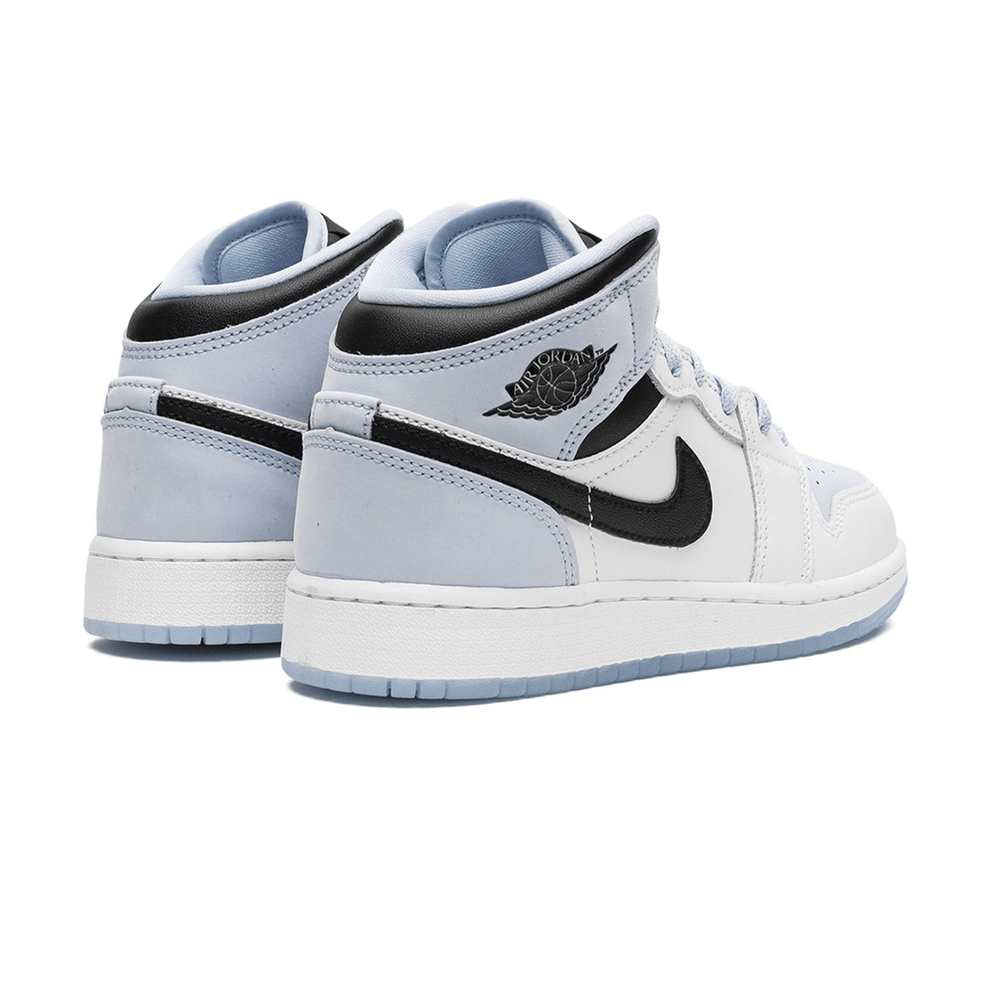 Air Jordan 1 Mid SE GS 'White Ice Blue'- Streetwear Fashion - thesclo.com