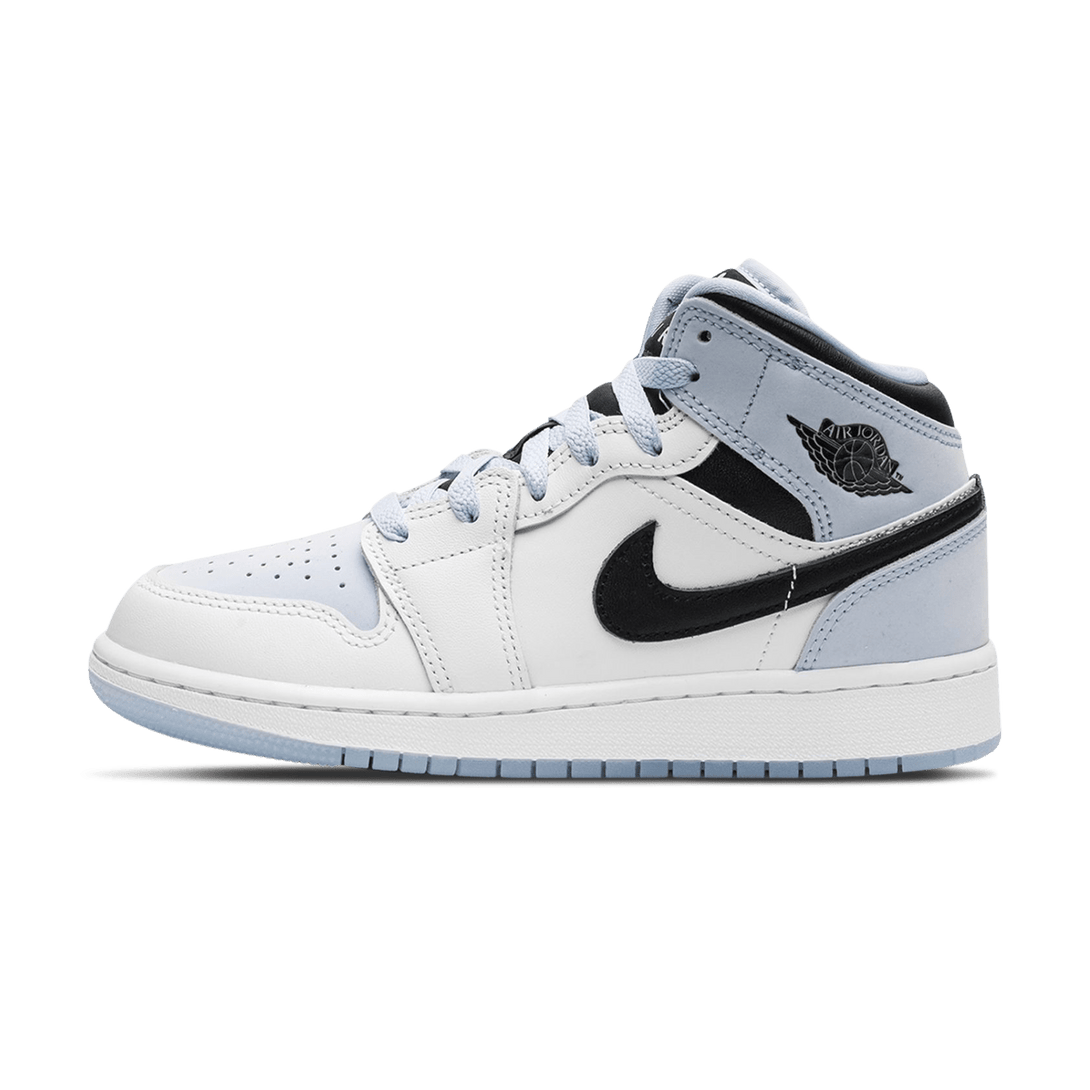 Air Jordan 1 Mid SE GS 'White Ice Blue'- Streetwear Fashion - thesclo.com