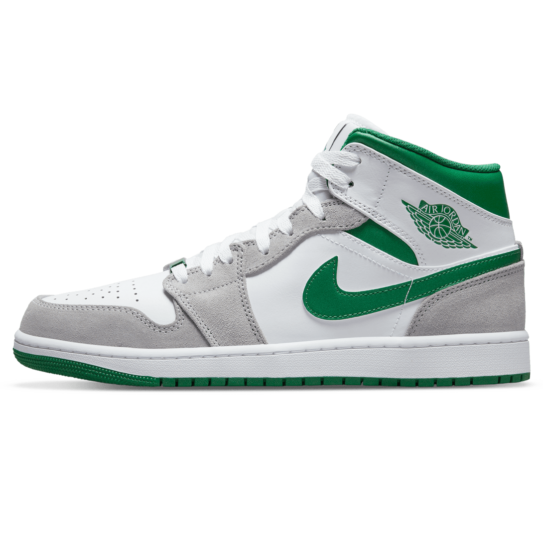 Air Jordan 1 Mid SE 'Grey Pine Green'- Streetwear Fashion - thesclo.com