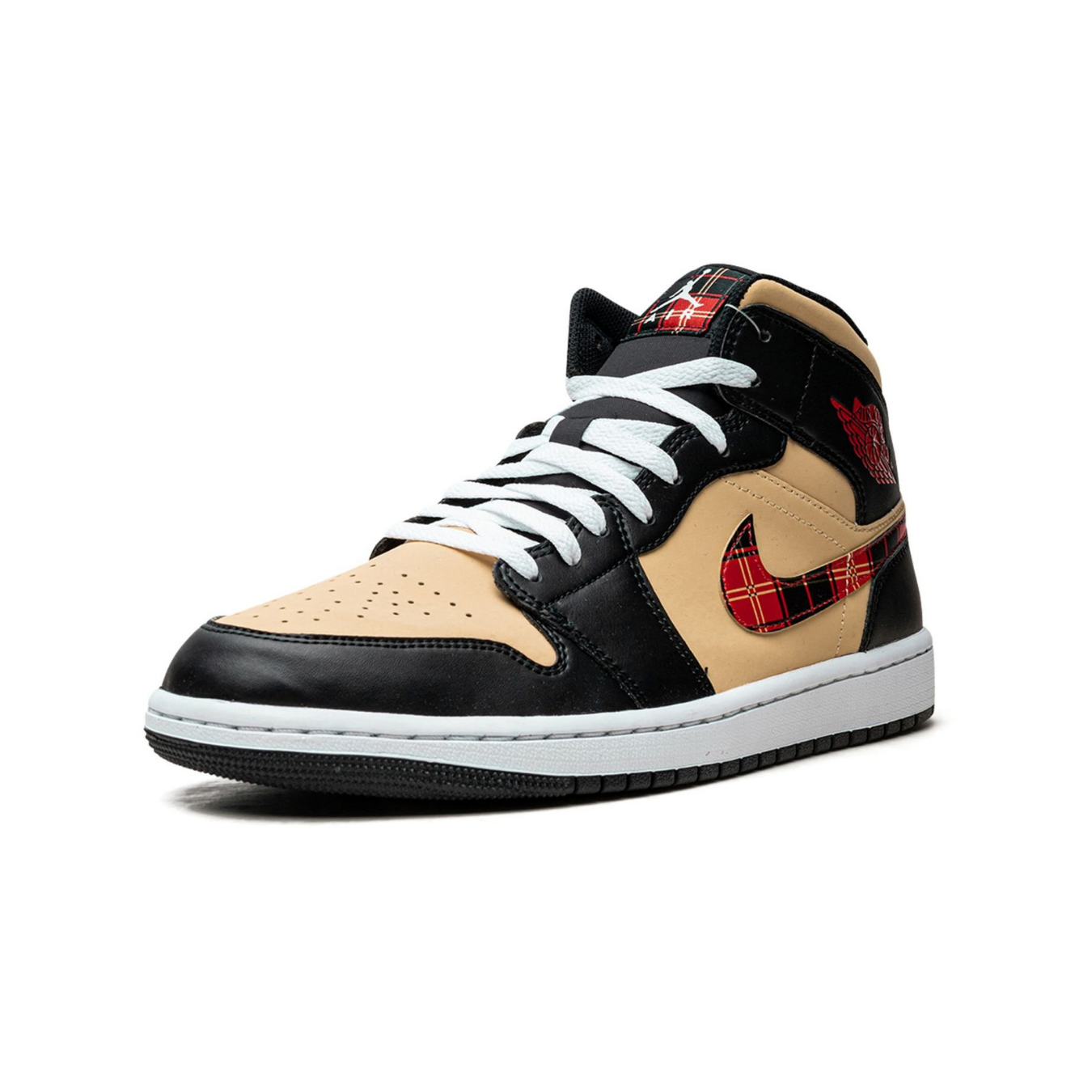 Air Jordan 1 Mid SE 'Tartan Swoosh' - Streetwear Fashion - thesclo.com