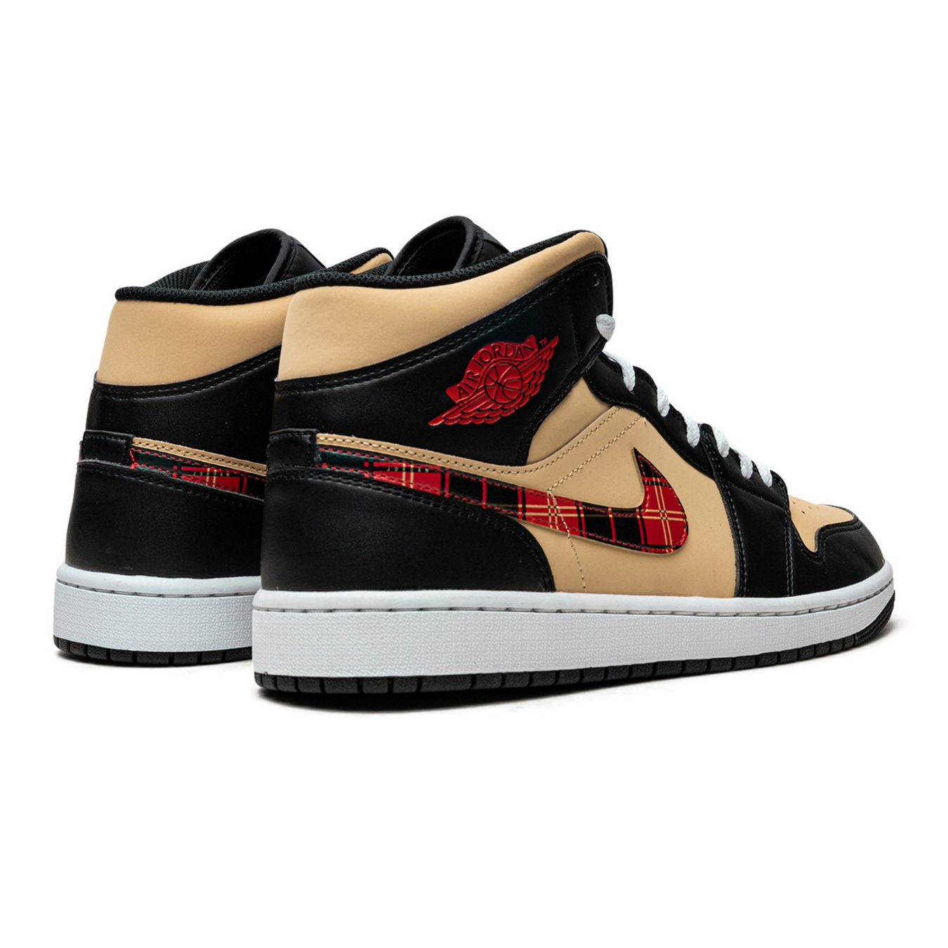 Air Jordan 1 Mid SE 'Tartan Swoosh' - Streetwear Fashion - thesclo.com