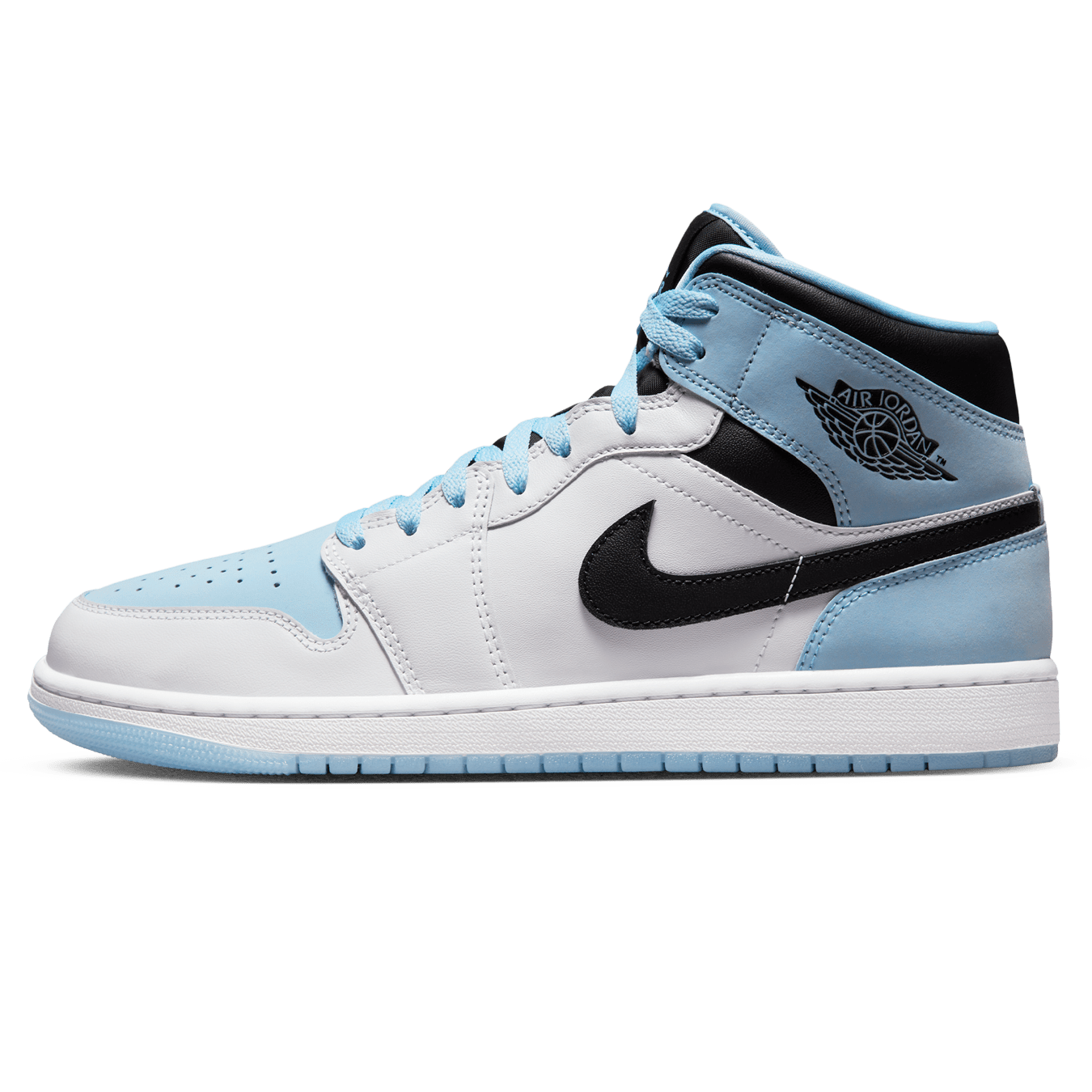 Air Jordan 1 Mid SE 'White Ice Blue'- Streetwear Fashion - thesclo.com