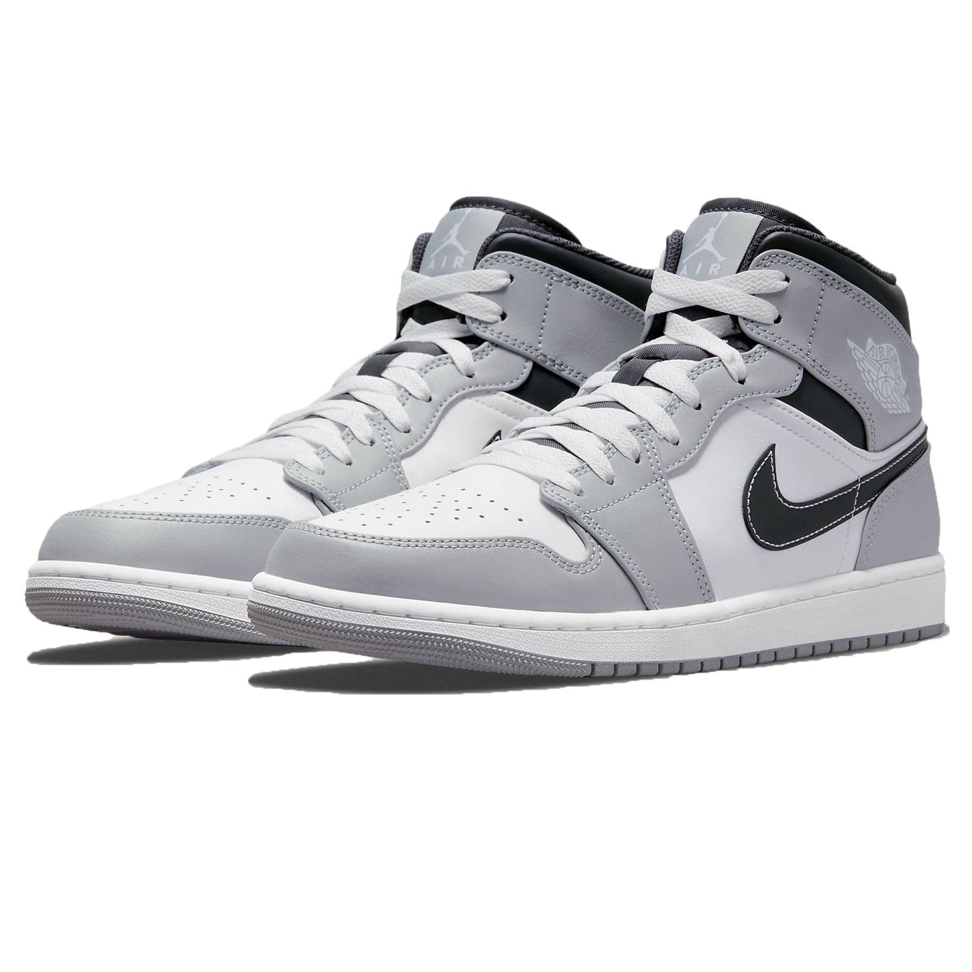 Air Jordan 1 Mid Smoke Grey Anthracite- Streetwear Fashion - thesclo.com