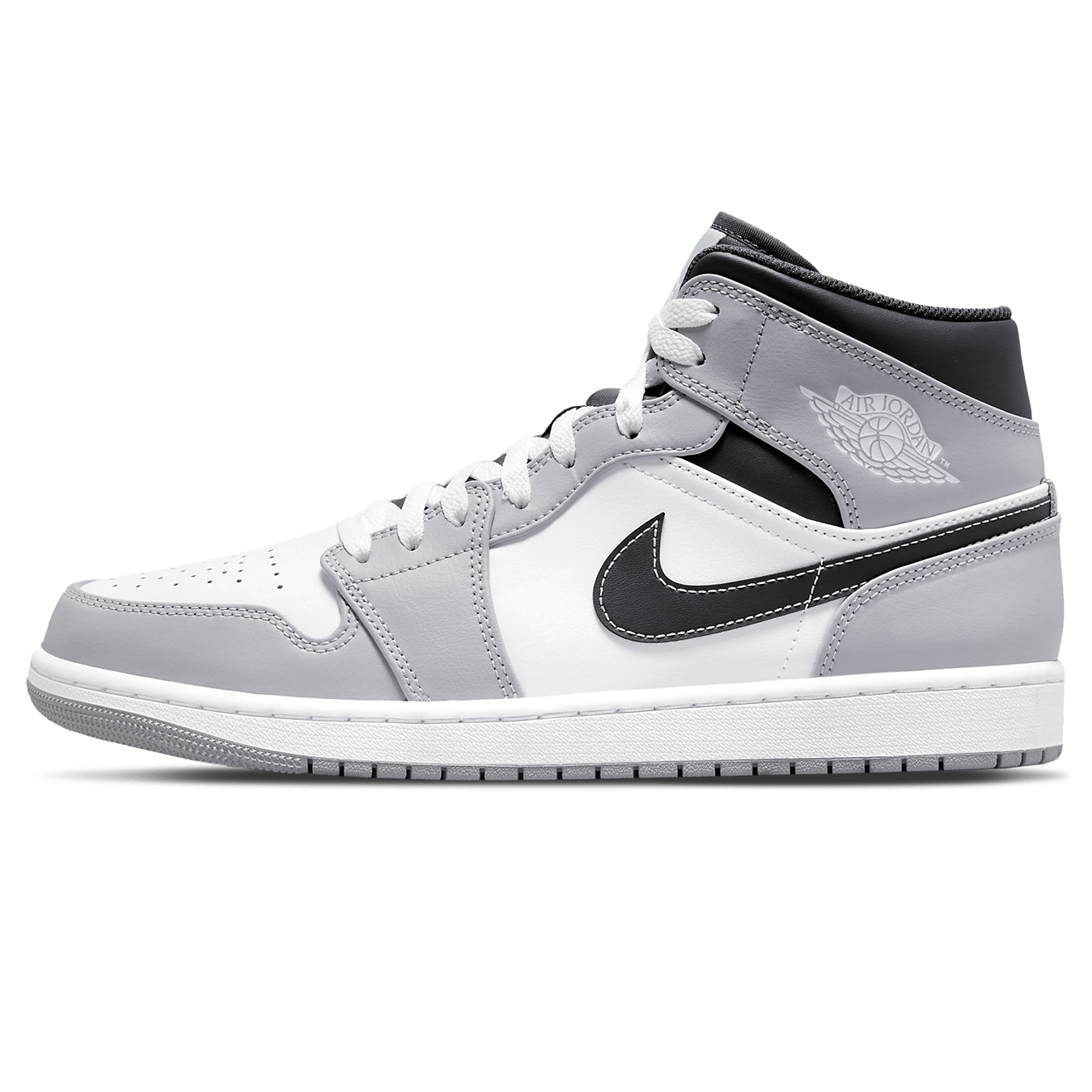 Air Jordan 1 Mid Smoke Grey Anthracite- Streetwear Fashion - thesclo.com