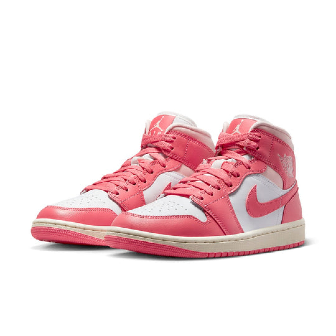 Air Jordan 1 Mid 'Strawberries and Cream' - Streetwear Fashion - thesclo.com