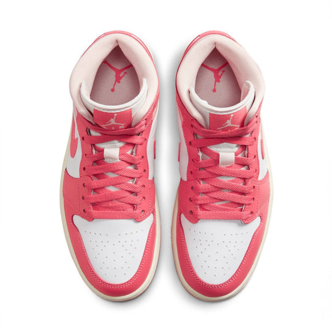 Air Jordan 1 Mid 'Strawberries and Cream' - Streetwear Fashion - thesclo.com