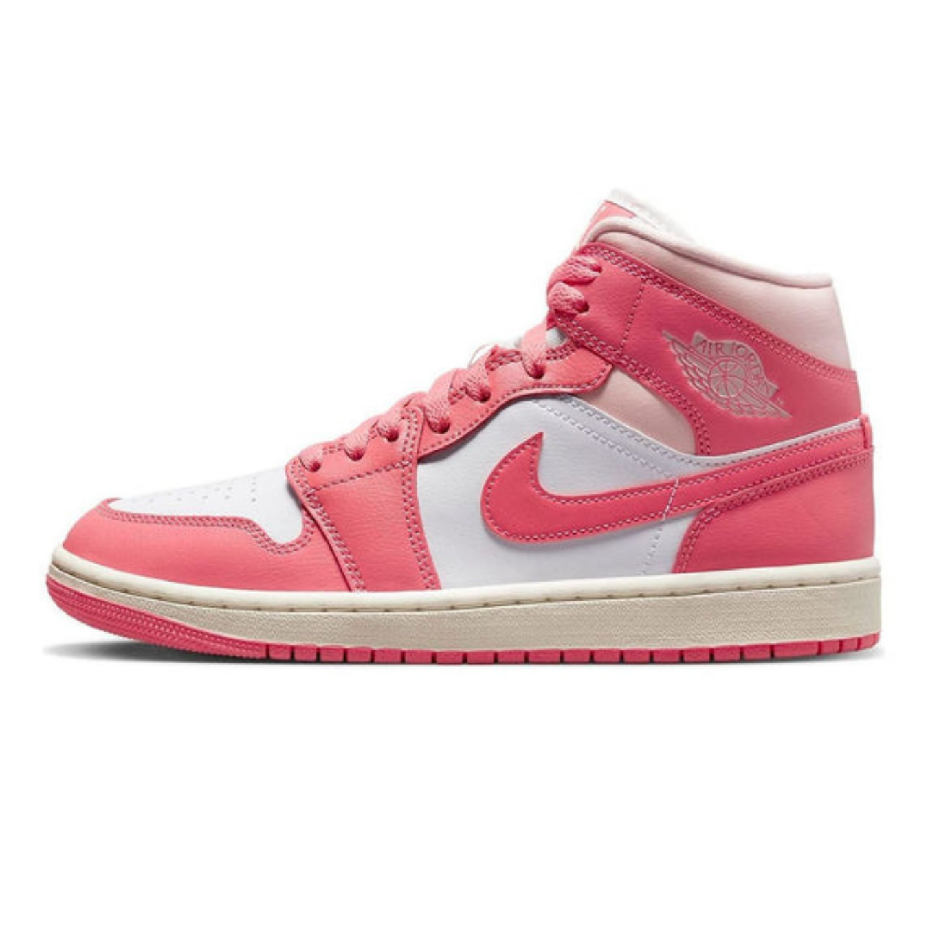 Air Jordan 1 Mid 'Strawberries and Cream' - Streetwear Fashion - thesclo.com