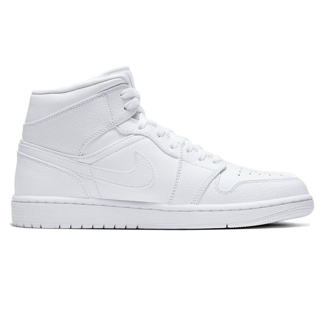 Air Jordan 1 Mid 'Triple White'- Streetwear Fashion - thesclo.com