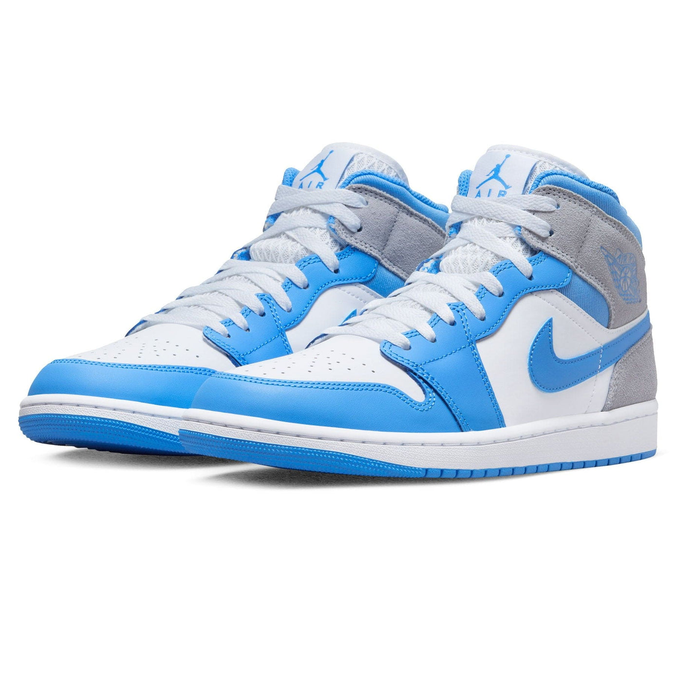 Air Jordan 1 Mid 'University Blue Grey'- Streetwear Fashion - thesclo.com