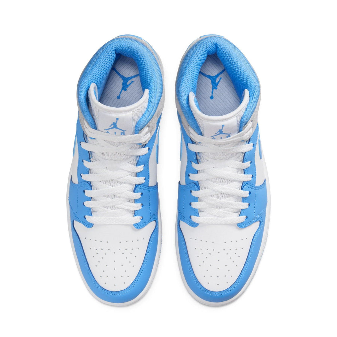 Air Jordan 1 Mid 'University Blue Grey'- Streetwear Fashion - thesclo.com