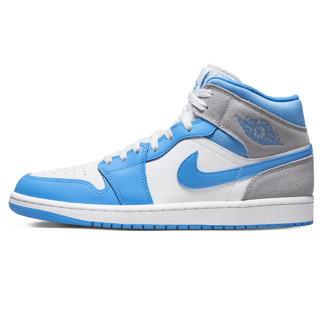 Air Jordan 1 Mid 'University Blue Grey'- Streetwear Fashion - thesclo.com