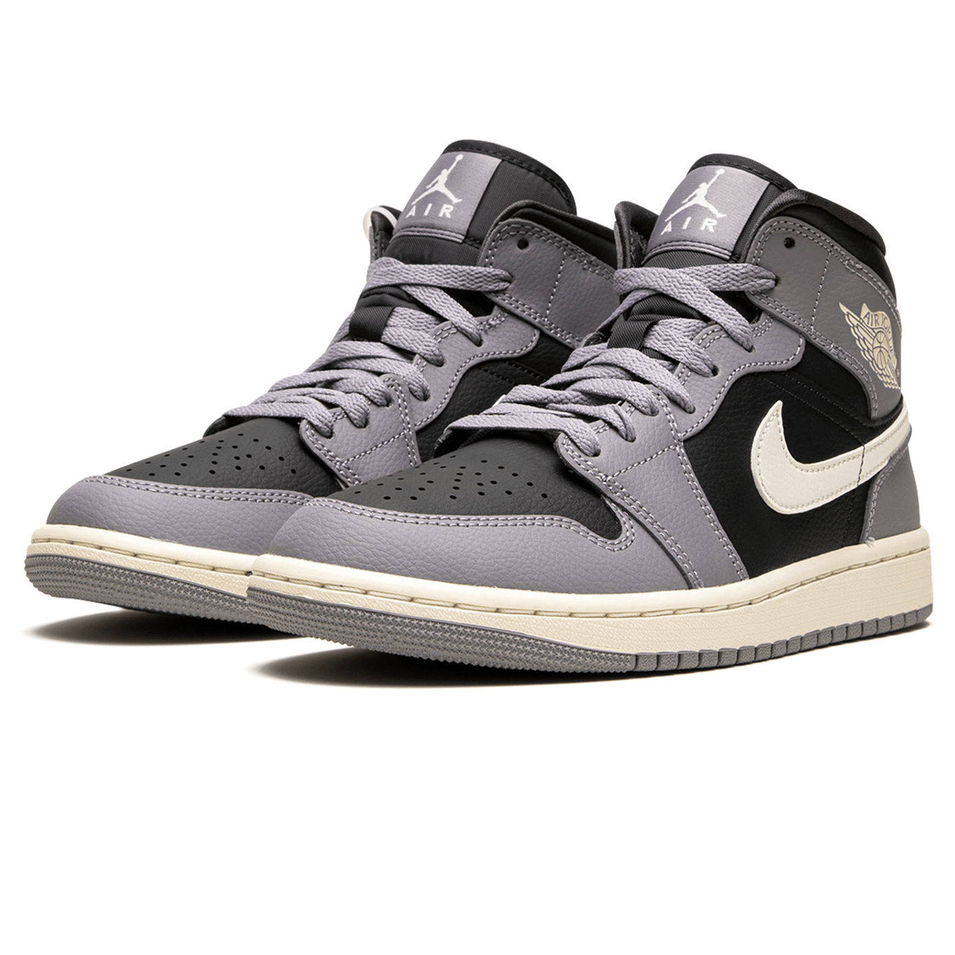 Air Jordan 1 Mid Wmns 'Cement Grey'- Streetwear Fashion - thesclo.com