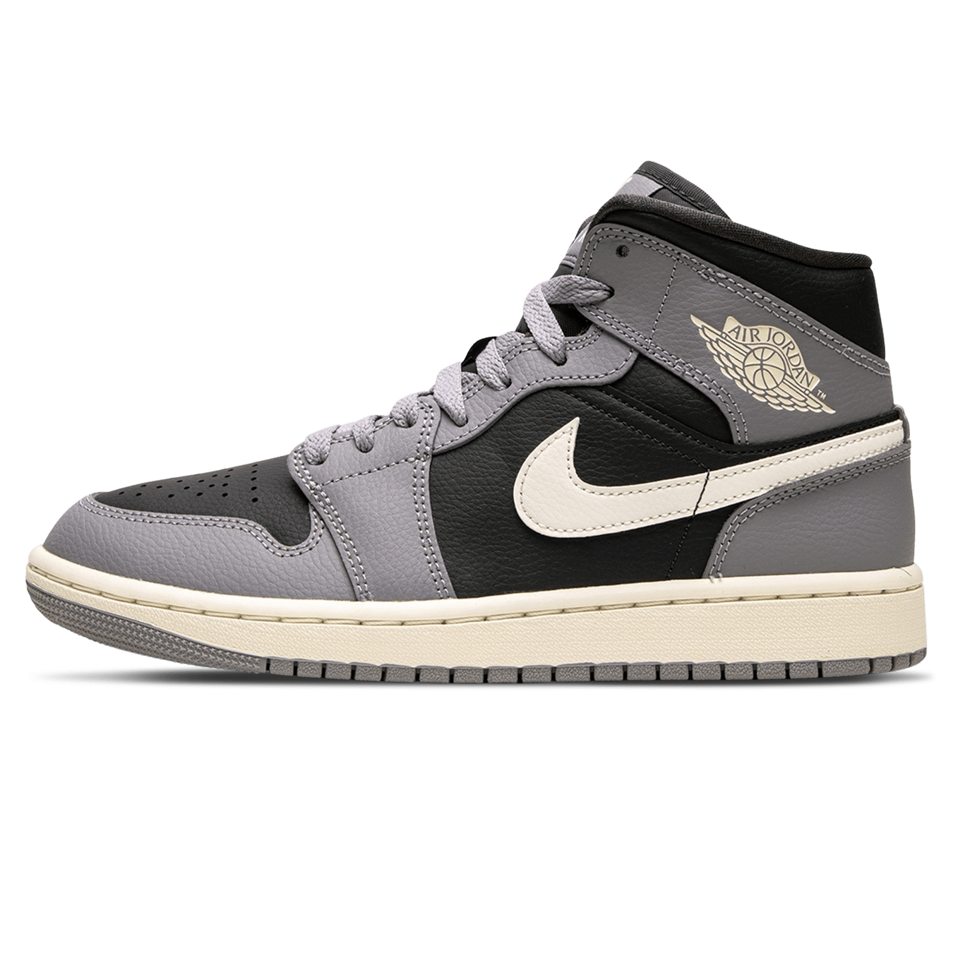 Air Jordan 1 Mid Wmns 'Cement Grey'- Streetwear Fashion - thesclo.com