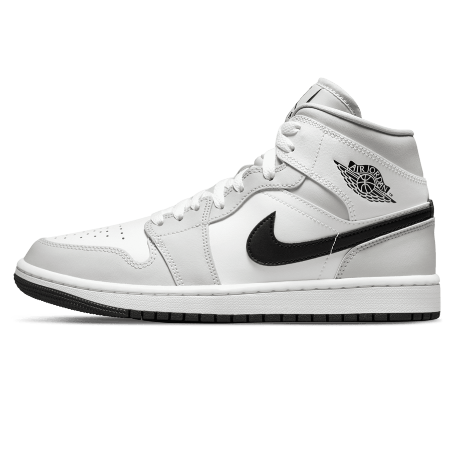 Air Jordan 1 Mid Wmns 'Light Smoke Grey'- Streetwear Fashion - thesclo.com