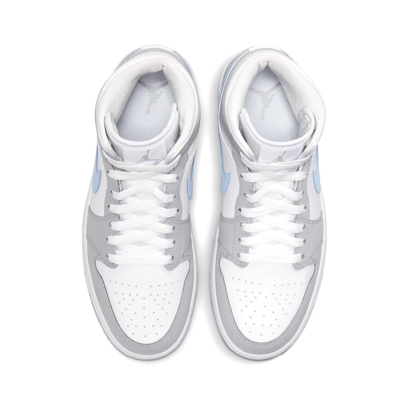 Air Jordan 1 Mid Wmns 'White Wolf Grey'- Streetwear Fashion - thesclo.com