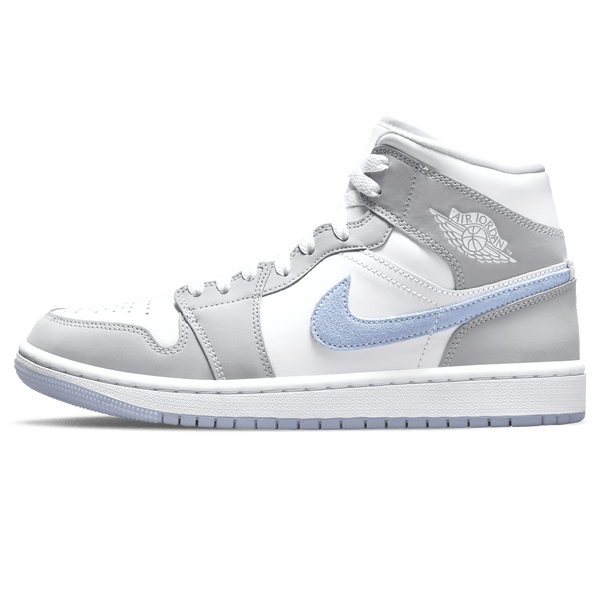 Air Jordan 1 Mid Wmns 'White Wolf Grey'- Streetwear Fashion - thesclo.com