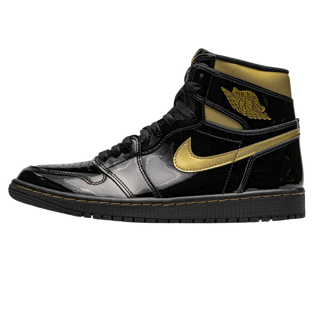 Air Jordan 1 Retro High OG 'Black Metallic Gold'- Streetwear Fashion - thesclo.com