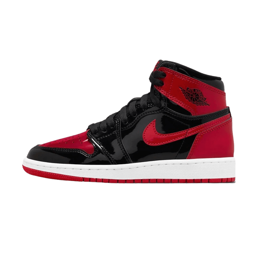 Air Jordan 1 Retro High OG GS 'Patent Bred'- Streetwear Fashion - thesclo.com