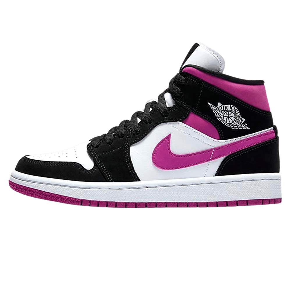 Air Jordan 1 WMNS Mid 'Black Cactus Flower'- Streetwear Fashion - thesclo.com