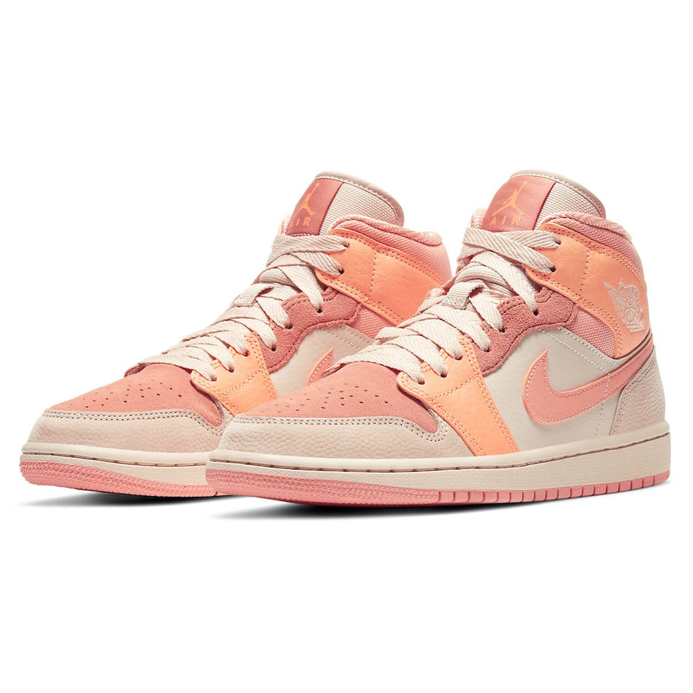 Air Jordan 1 Wmns Mid 'Apricot'- Streetwear Fashion - thesclo.com