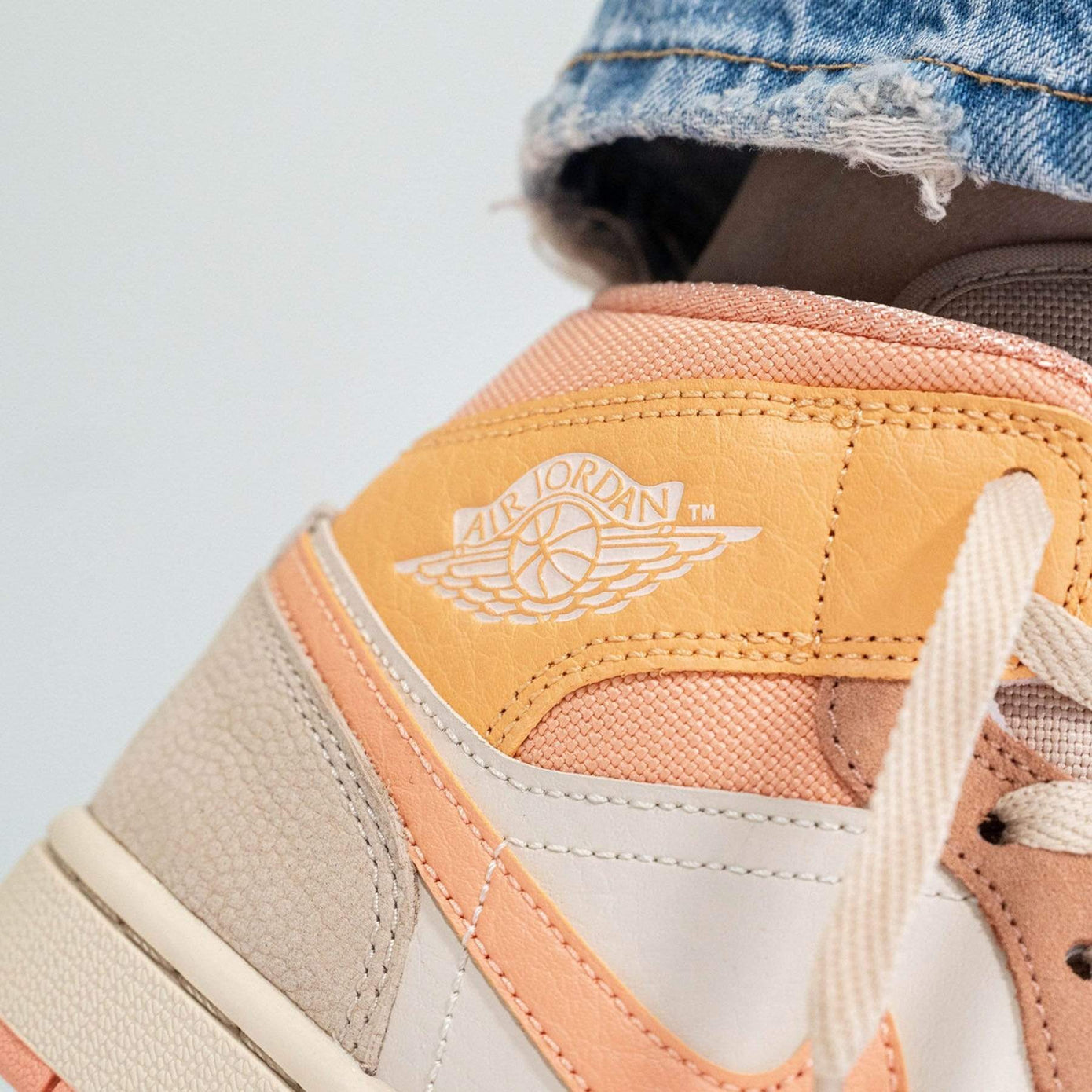 Air Jordan 1 Wmns Mid 'Apricot'- Streetwear Fashion - thesclo.com