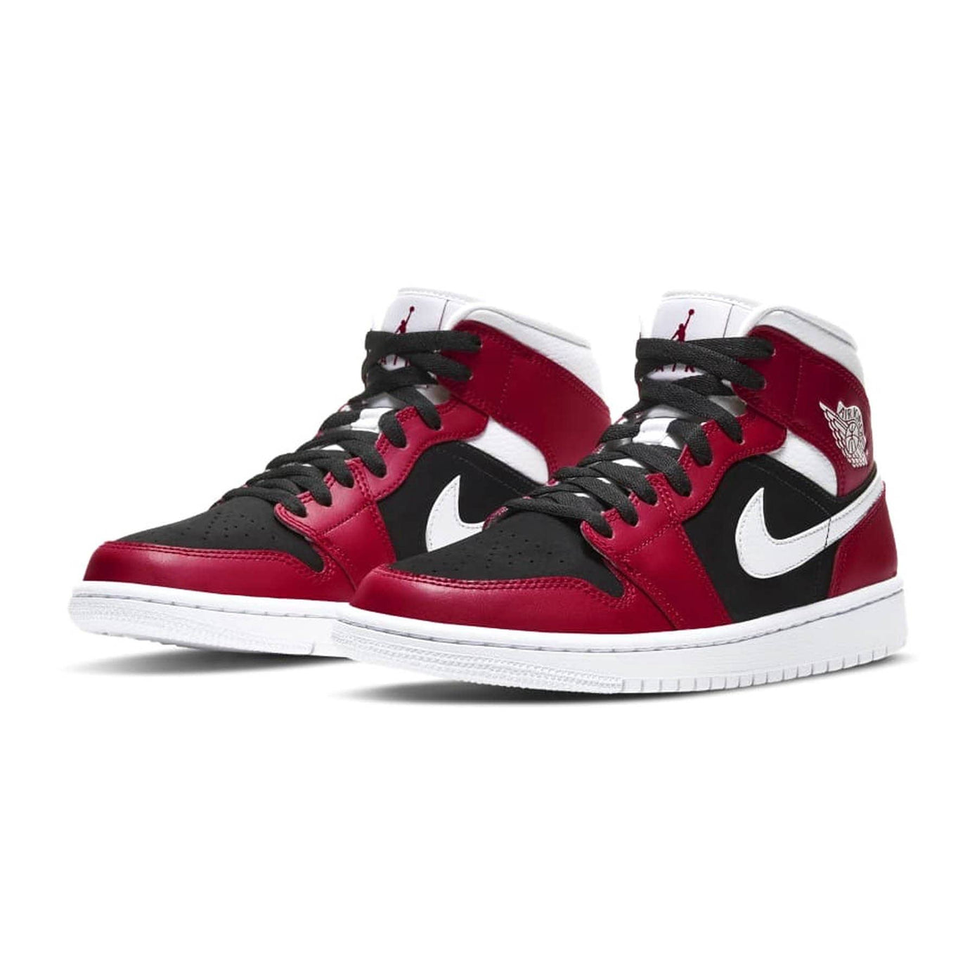 Air Jordan 1 Wmns Mid 'Gym Red Black'- Streetwear Fashion - thesclo.com