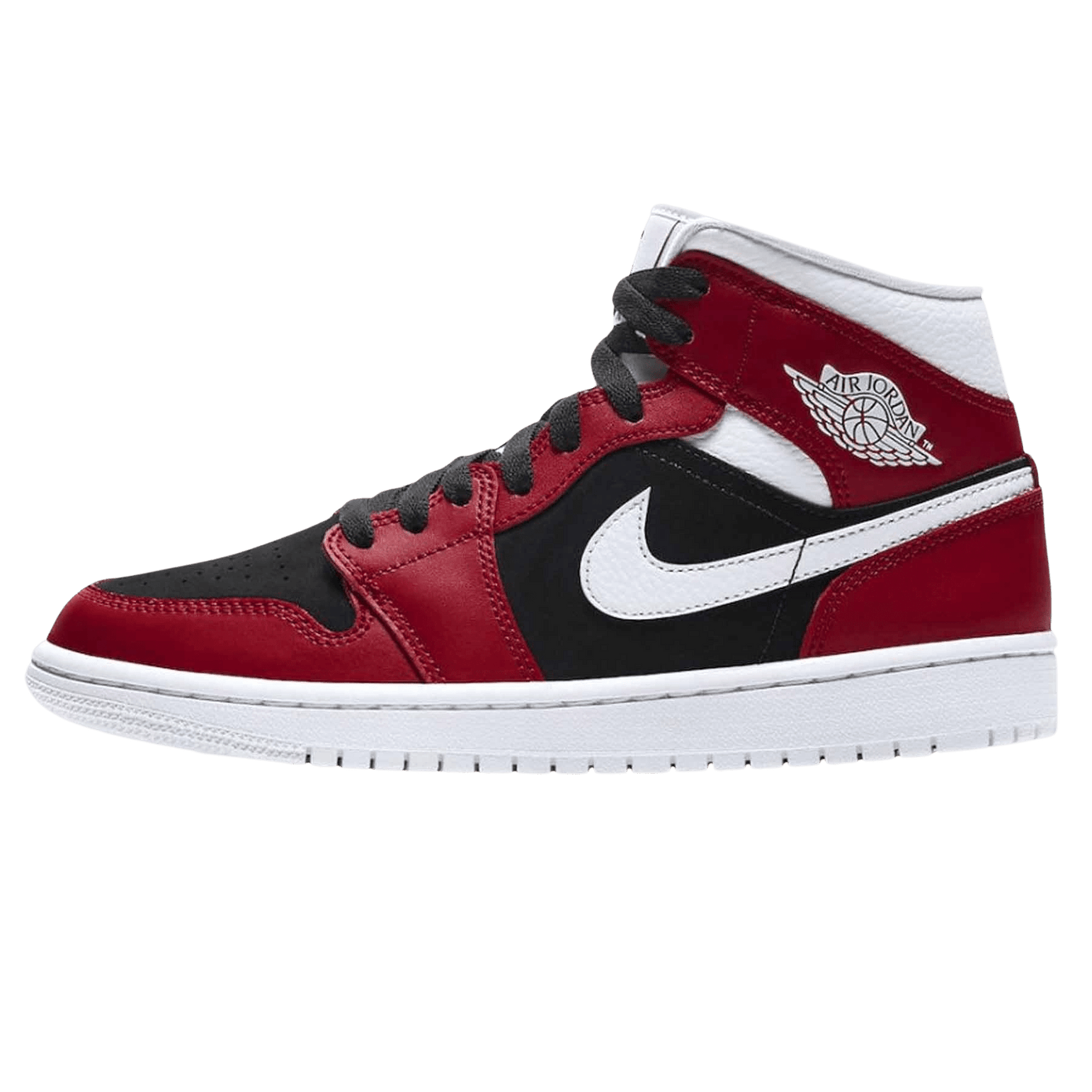 Air Jordan 1 Wmns Mid 'Gym Red Black'- Streetwear Fashion - thesclo.com