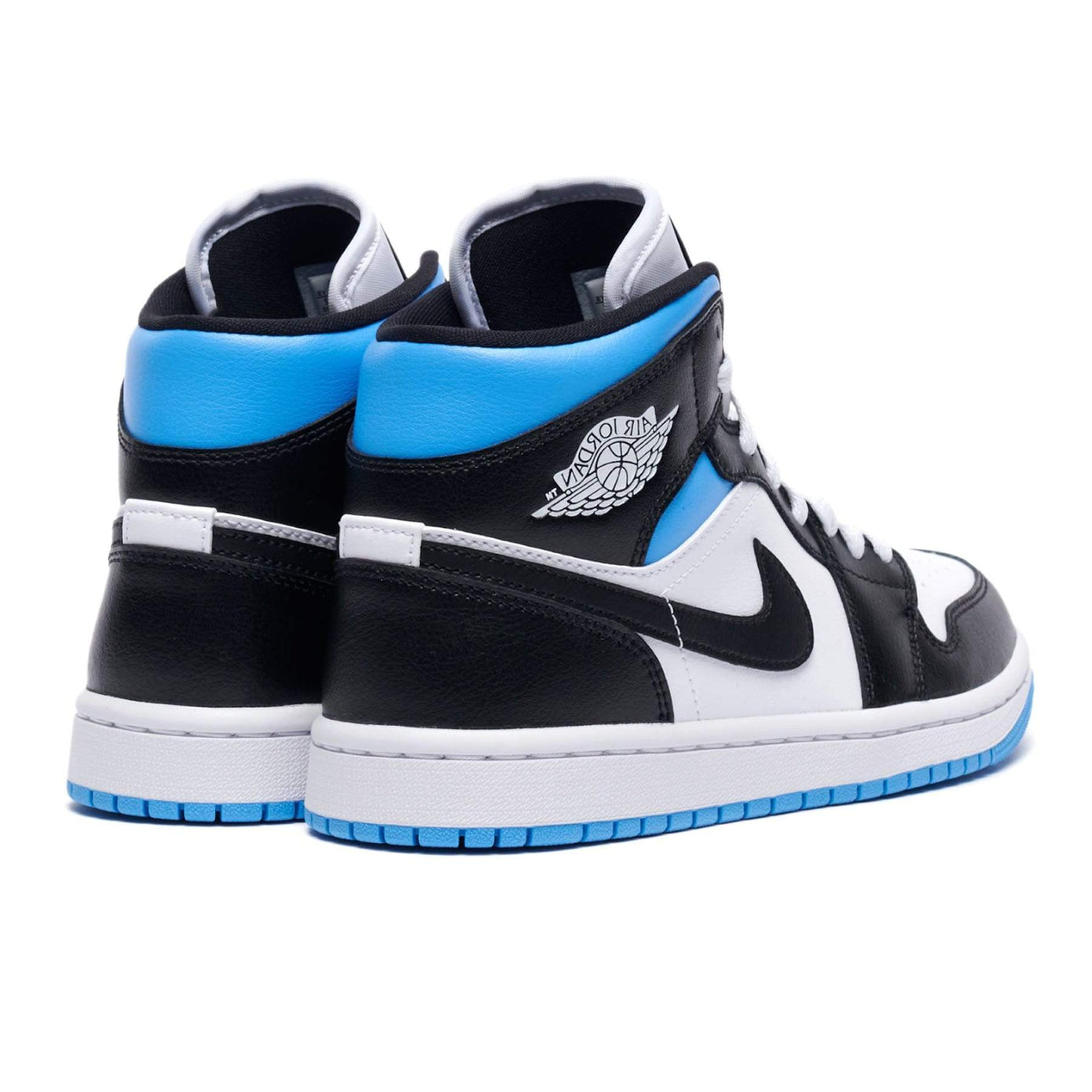 Air Jordan 1 Wmns Mid 'Royal Black Blue'- Streetwear Fashion - thesclo.com