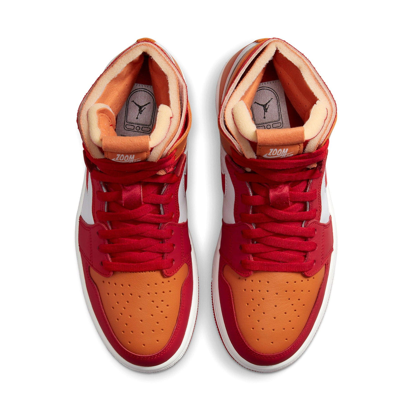 Air Jordan 1 Zoom Air Comfort Wmns 'Fire Red Hot Curry'- Streetwear Fashion - thesclo.com