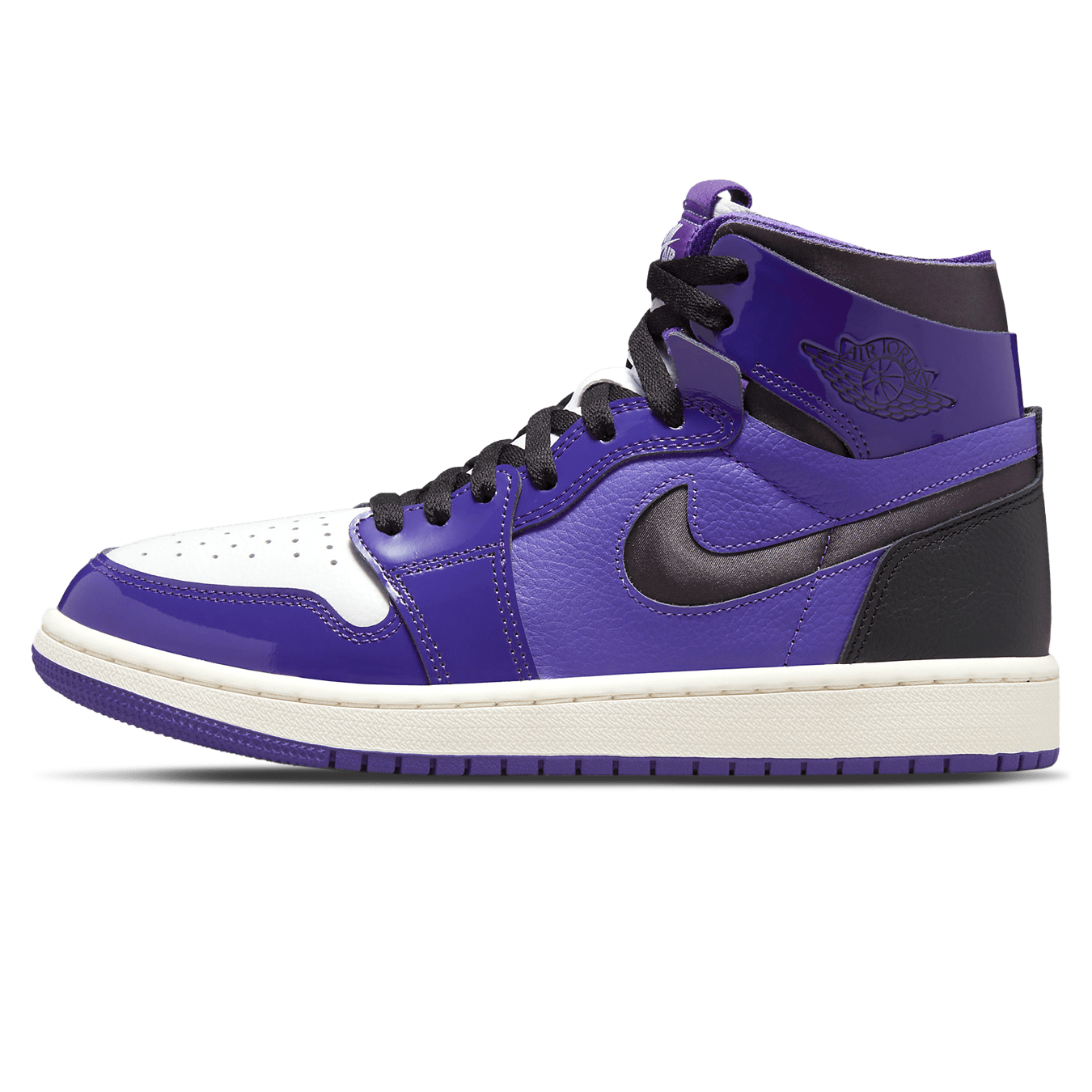 Air Jordan 1 Zoom Comfort Wmns 'Court Purple Patent'- Streetwear Fashion - thesclo.com