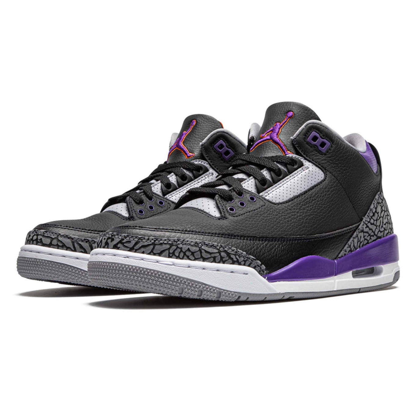 Air Jordan 3 Retro 'Court Purple' - Streetwear Fashion - thesclo.com