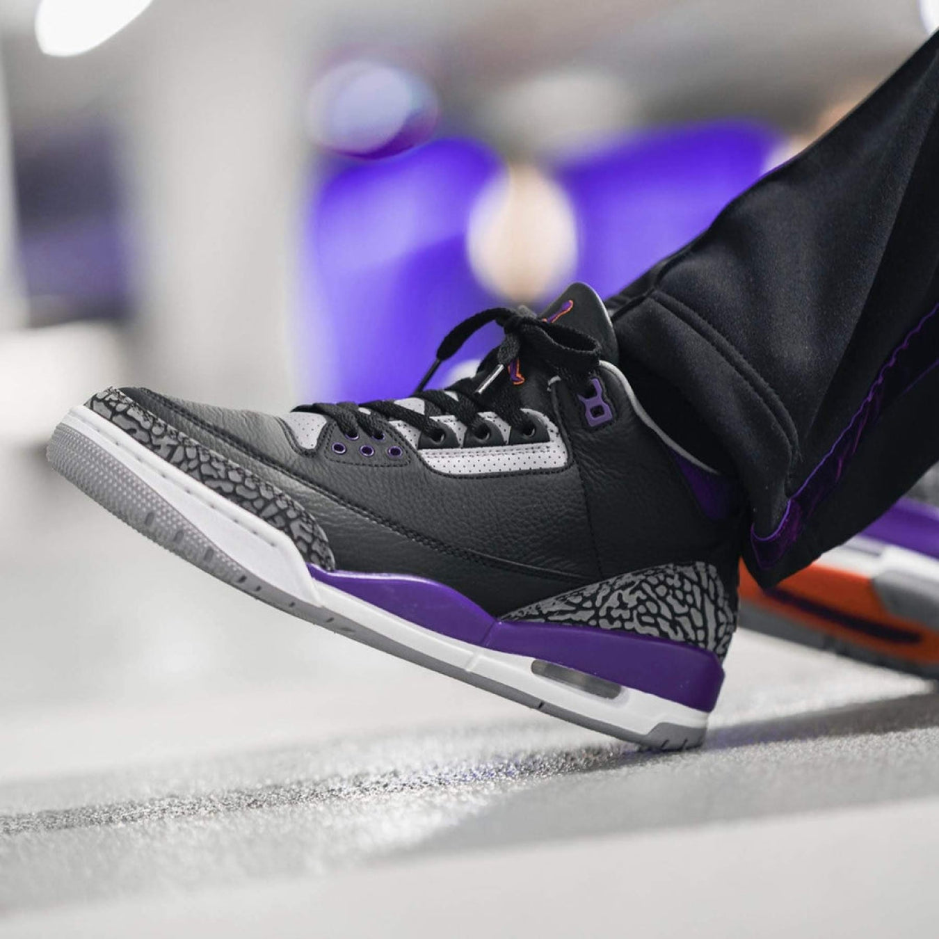 Air Jordan 3 Retro 'Court Purple' - Streetwear Fashion - thesclo.com