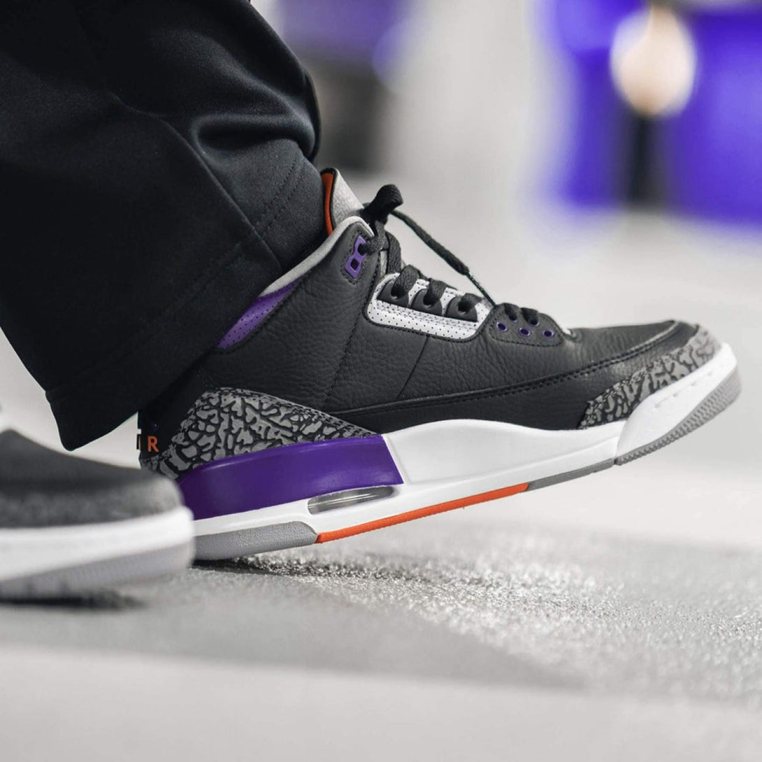 Air Jordan 3 Retro 'Court Purple' - Streetwear Fashion - thesclo.com